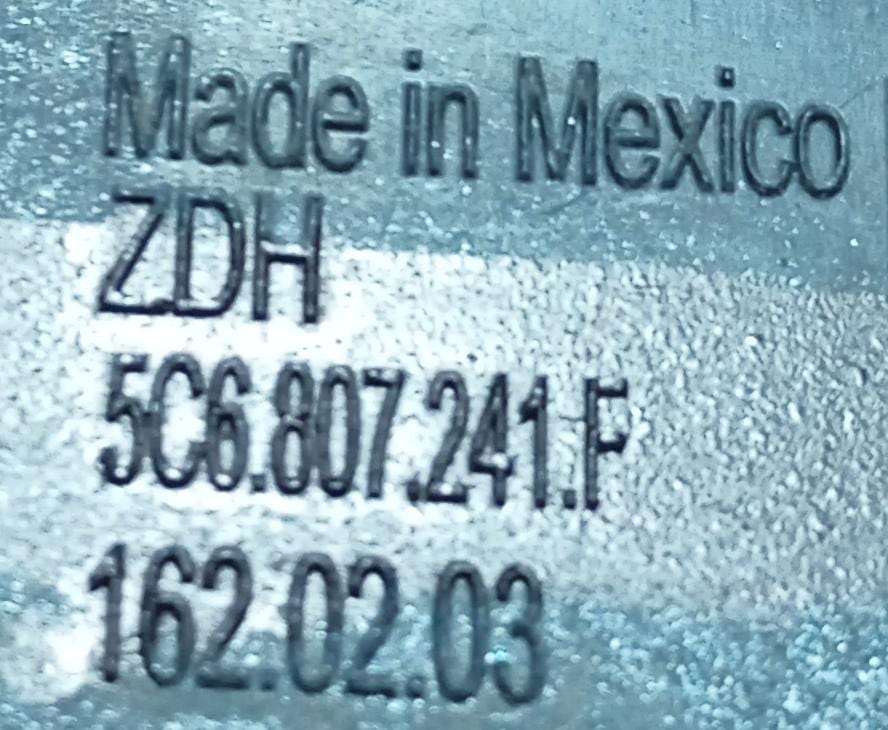Tapa tirón FR(Delantera) VW Jetta 2015-2018 5C6.807.241.F - Imagen 4