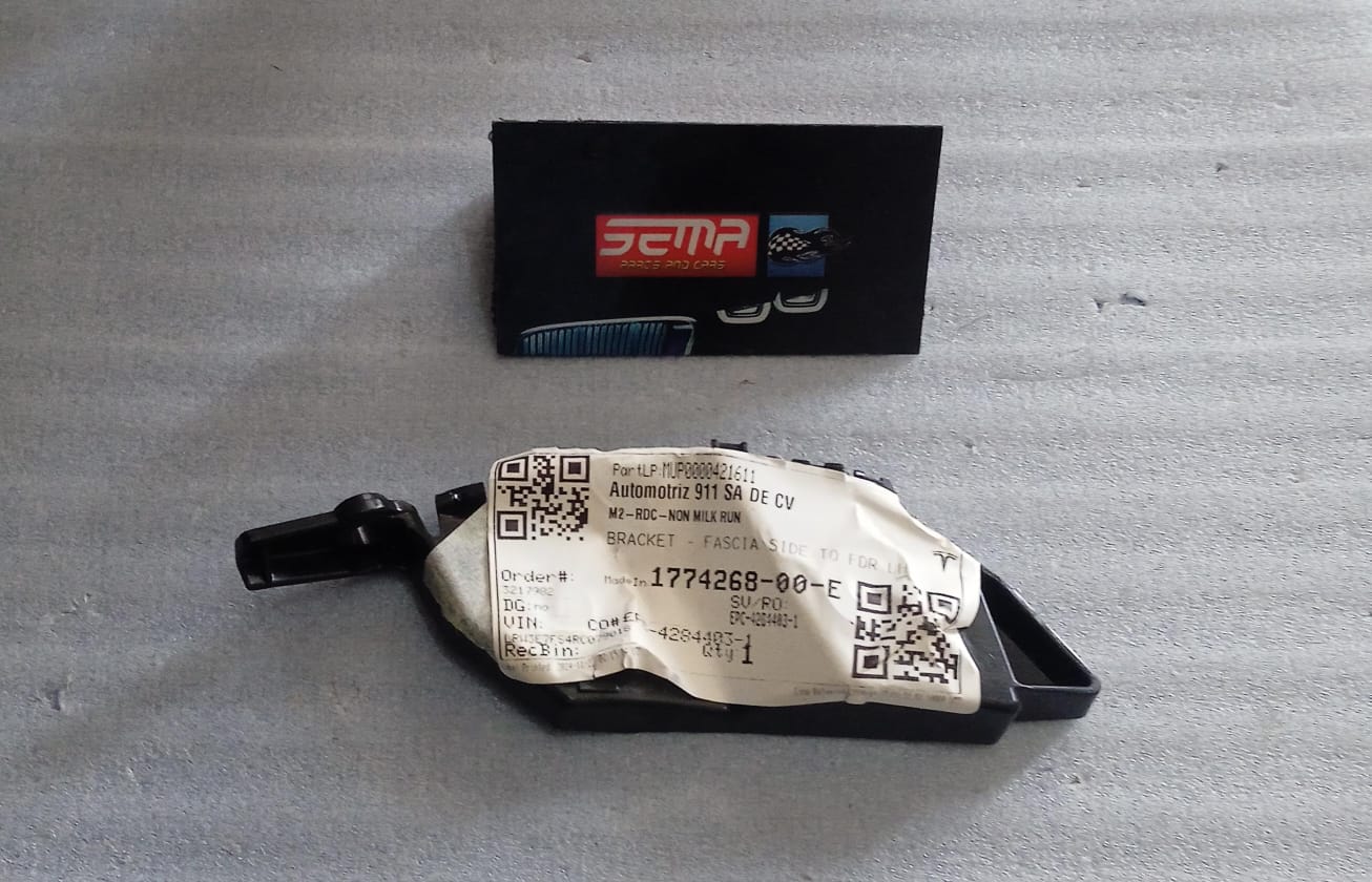 SOPORTE FASCIA DELANTERA IZQUIERDA TESLA MODEL 3 2023-2024 1774268-00
