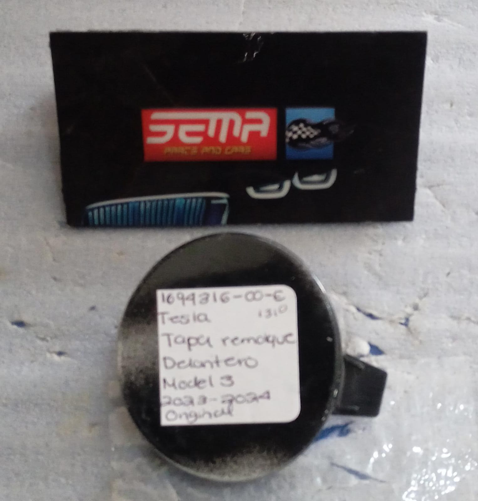 TAPA DE REMOLQUE DELANTERA TESLA MODEL 3 2023-2024 1694316-00-E