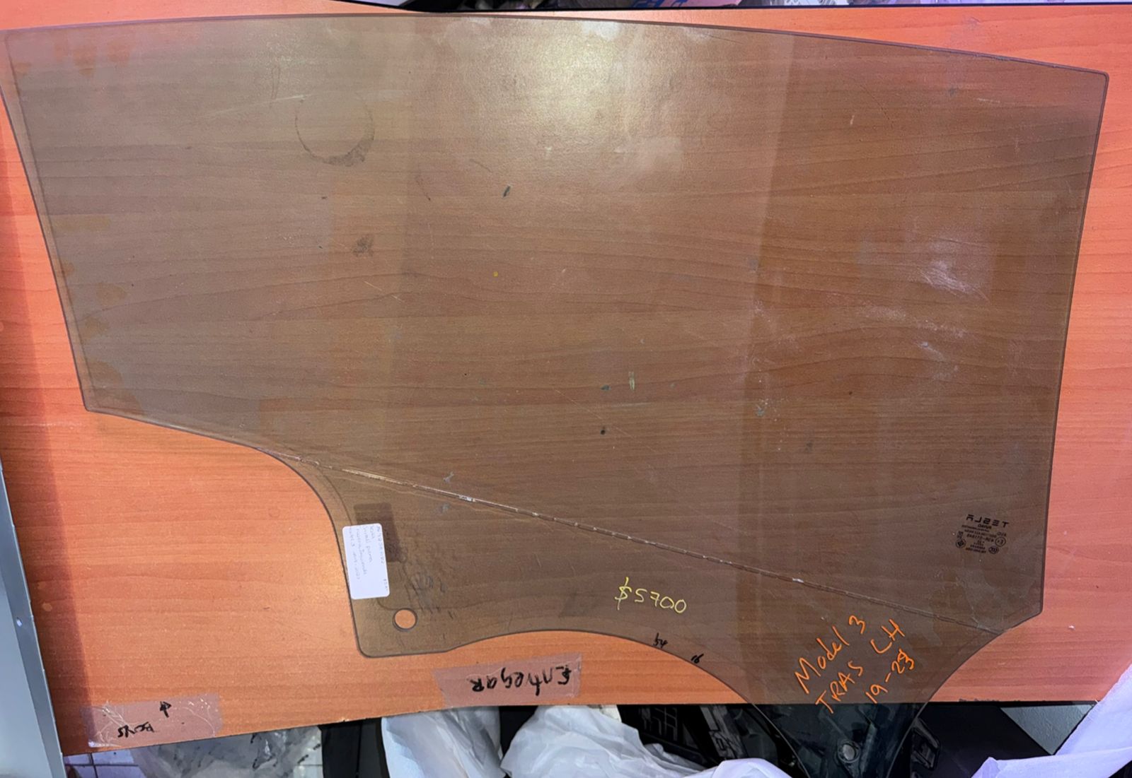 CRISTAL DE PUERTA TRASERA IZQUIERDA TESLA MODEL 3 2019-2023 3692587122 - Imagen 2
