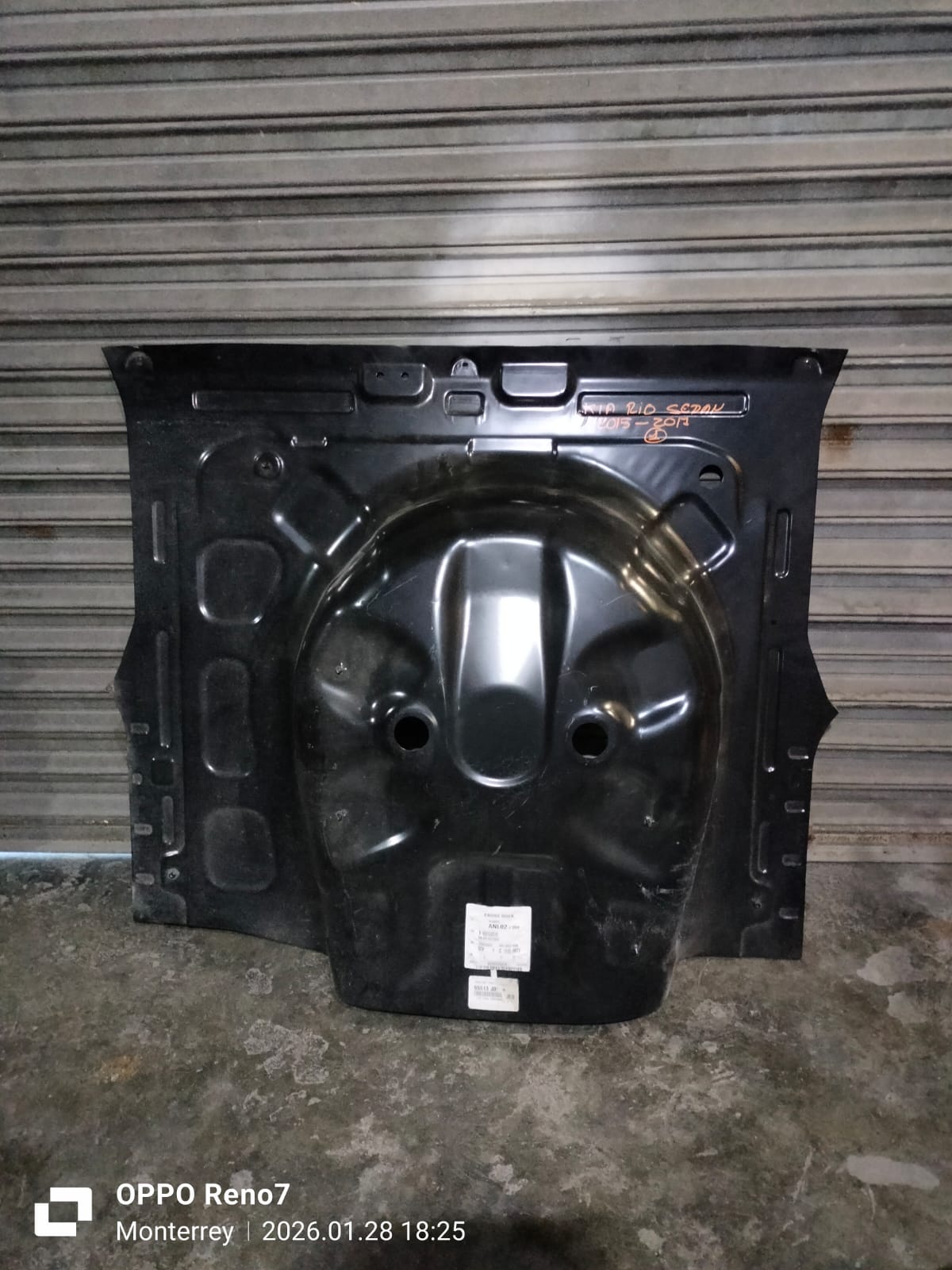 PISO CAJUELA KIA RIO, SEDAN 2015-2017 65513-J0010 - Imagen 2