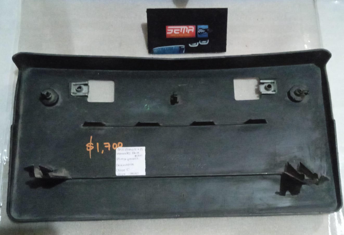 PORTA PLACA DELANTERA MERCEDES BENZ CLASE C 2015-2020 2058170378 - Imagen 2