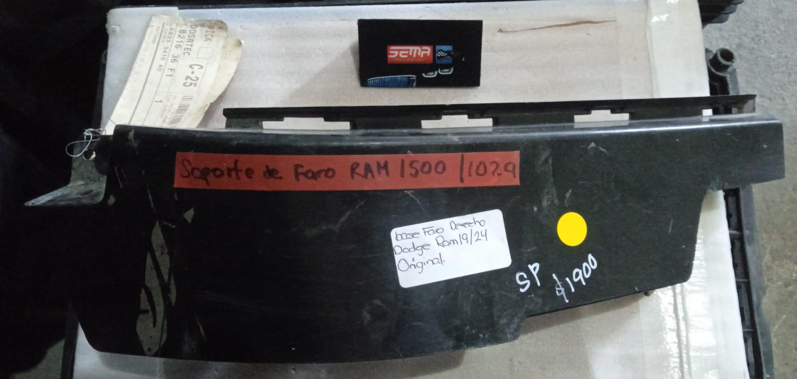 BASE FARO DELANTERO DERECHO DODGE RAM 2019-2024 597641388