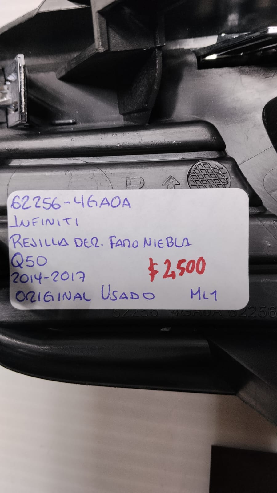 BISEL FARO DE NIEBLA DERECHO INFINITI Q50 2014-2017 62256-4GA0A - Imagen 3