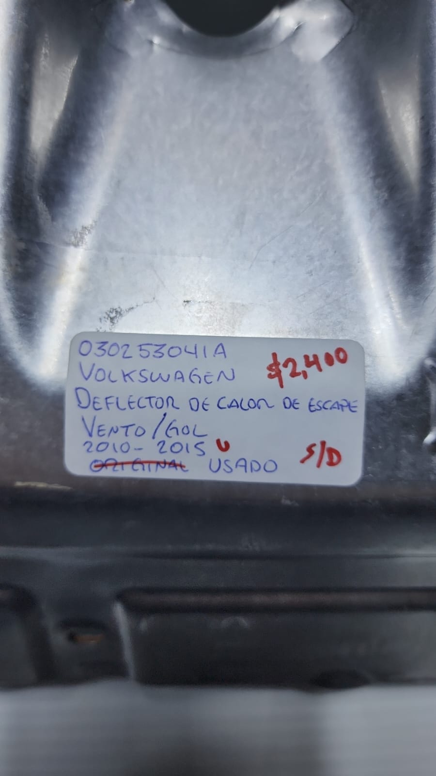 DEFLECTOR DE CALOR DE ESCAPE VOLKSWAGEN VENTO/GOL 2010-2015 030253041A - Imagen 2