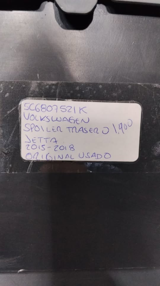 SPOILER TRASERO VOLKSWAGEN JETTA 2015-2018 5C6807521K - Imagen 3