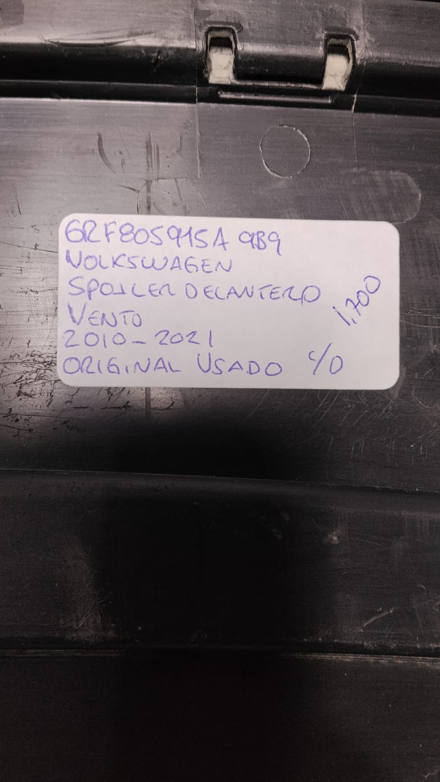 SPOILER DELANTERO VOLKSWAGEN VENTO 2010-2021 6RF805915A9B9 - Imagen 3
