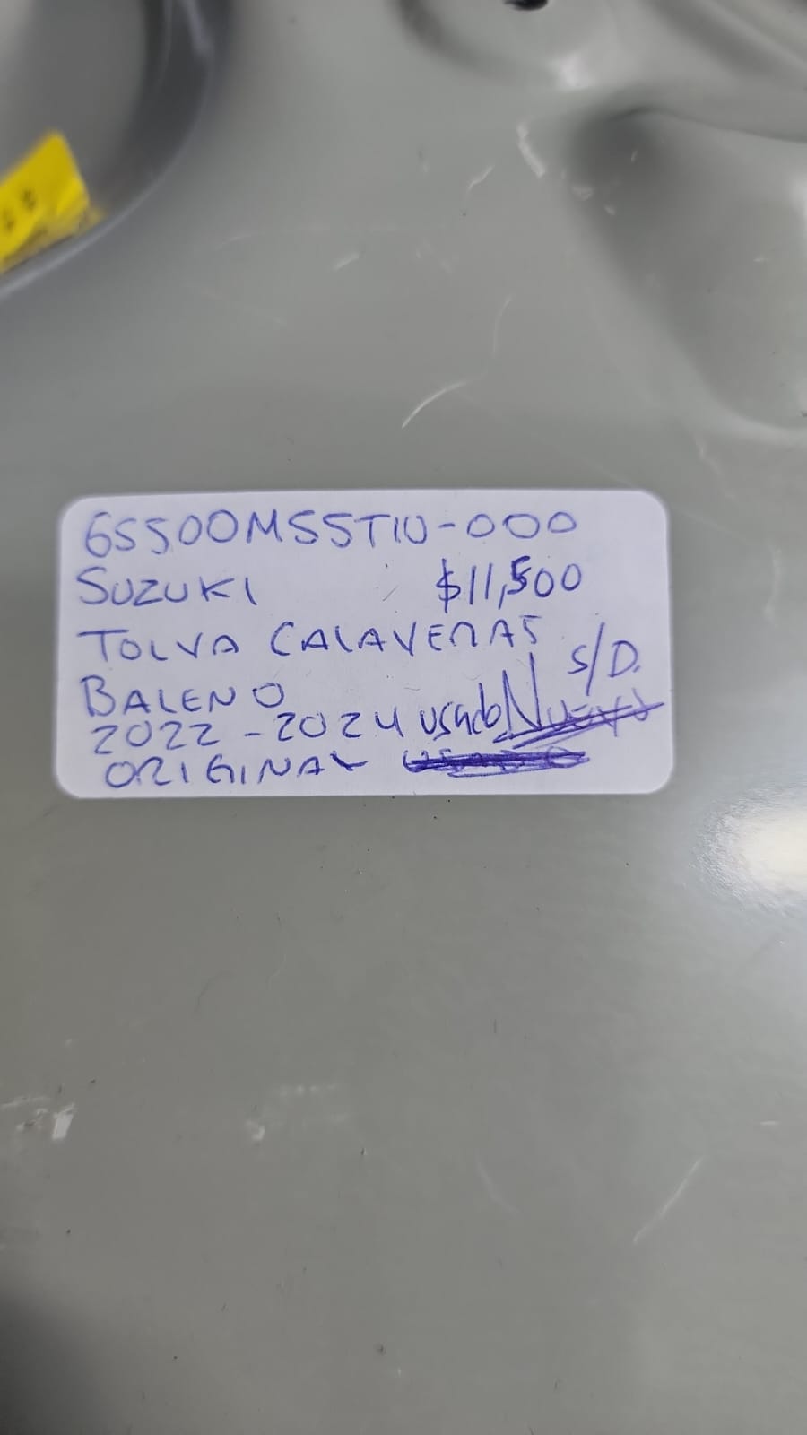 TOLVA CALAVERA SUZUKI BALENO 2022-2024 65500M55TIU-000 - Imagen 3