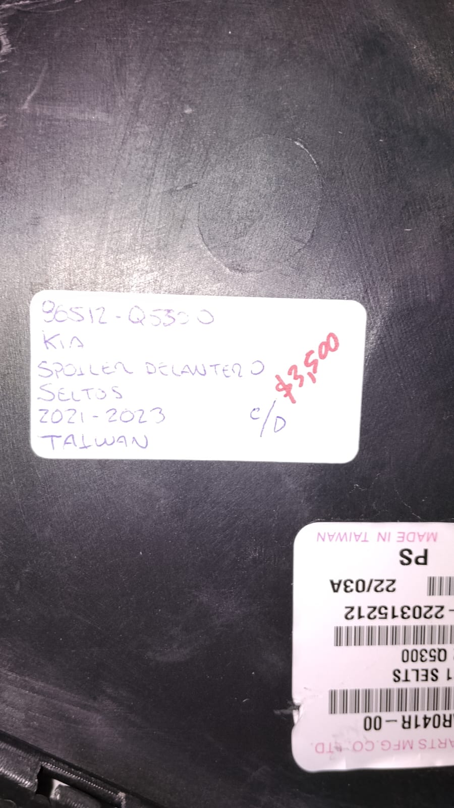 SPOILER DELANTERO KIA SELTOS 2021-2023 86512-Q5300 - Imagen 3
