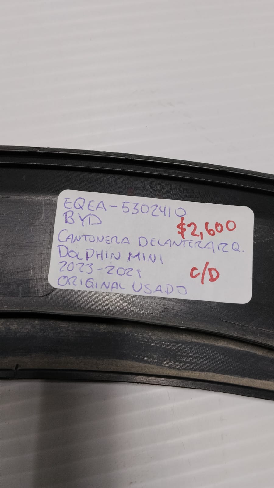CANTONERA DELANTERA IZQUIERDA BYD DOLPHIN MINI 2023-2025 EQEA-5302410 - Imagen 3