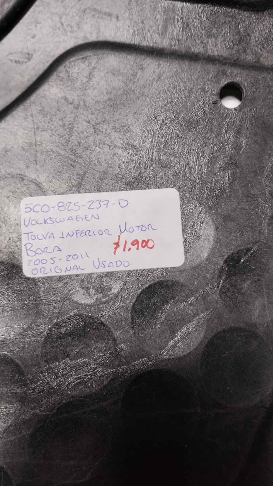 TOLVA INFERIOR DE MOTOR VOLKSWAGEN BORA 2005-2011 5C0-825-237-D - Imagen 3