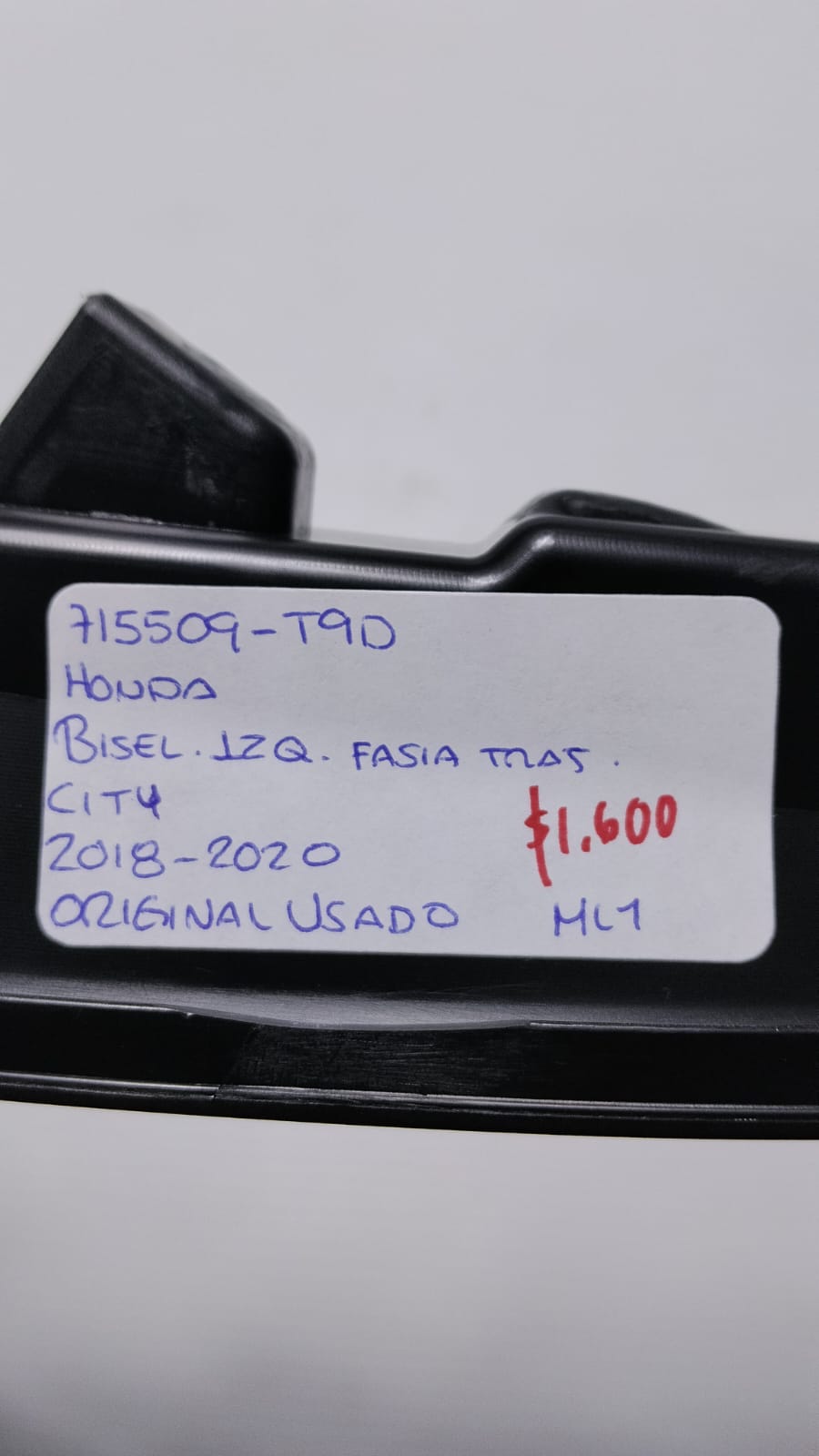 BISEL FACIA TRASERA IZQUIERDA HONDA CITY 2018-2020 715509-T90 - Imagen 2