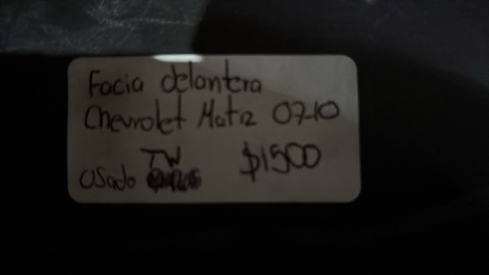 FACIA DELANTERA CHEVROLET MATIZ 2007-2010 598764132