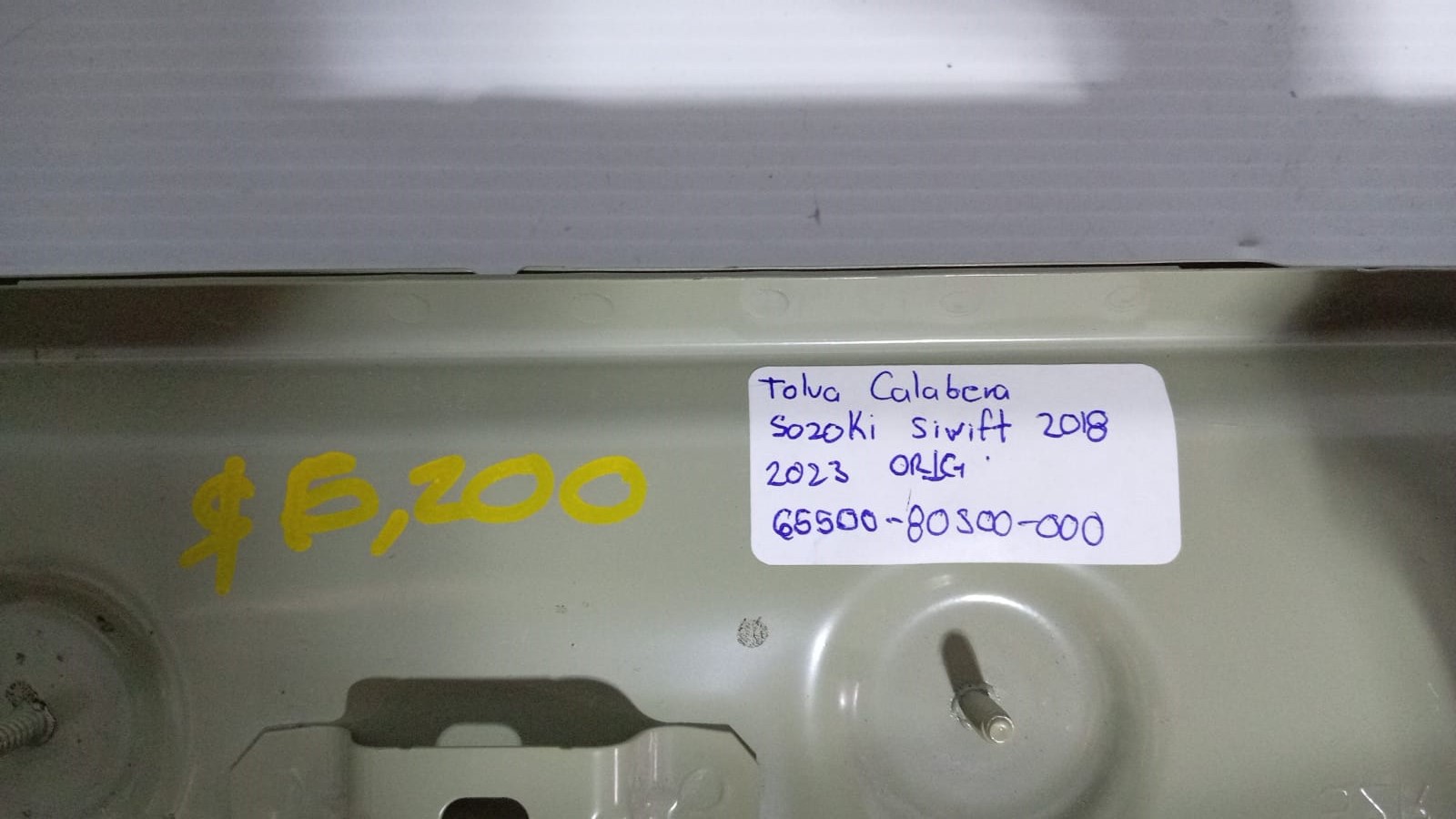 TOLVA CALAVERA SUZUKI SWIFT 2018-2023 65500-80500-000
