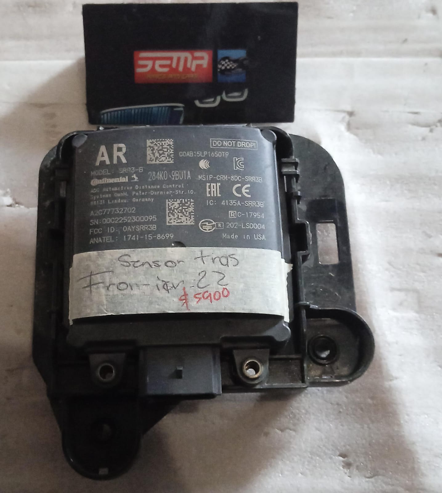 SENSOR TRASERO NISSAN FRONTIER 2022 4135A-8DG-SRR3B - Imagen 2